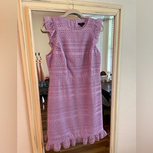 J Crew size 8 purple Easter / Spring dress w/ exquisite detail 🤌